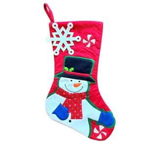 Felt Snowman Christmas Stocking From‎ Hobby Lobby